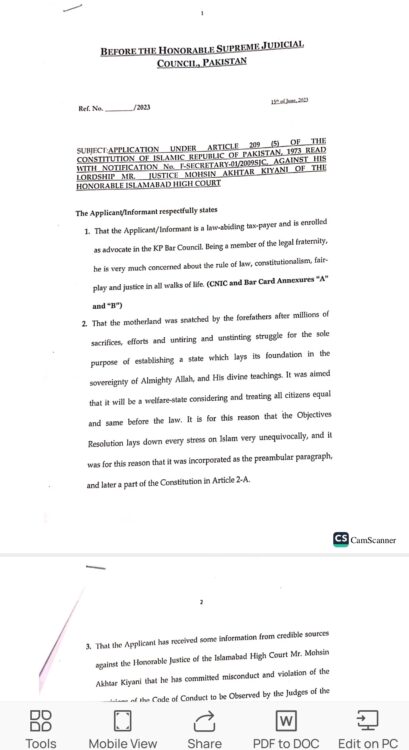 Mohsin Akhter Kiyani reference