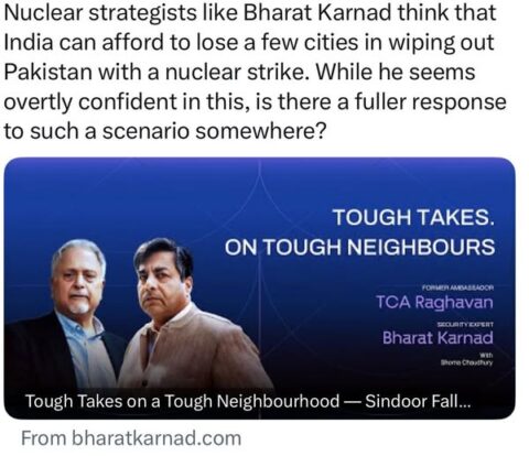 Is Nuclear War Worth Losing Cities? Bharat Karnad’s Logic Is a Nasty Option for Humanity | Baaghi TV