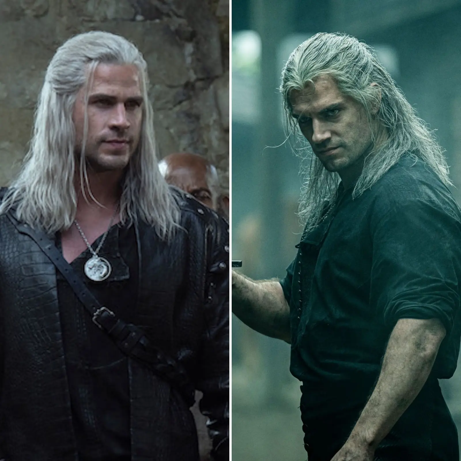 Two actors playing the witcher