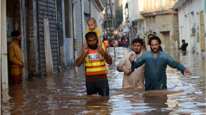Rescue team doing operations to save citizens from floods