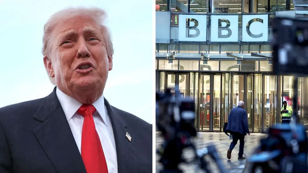 President Trump and BBC HQ