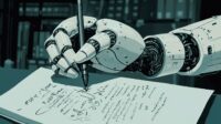 Robot representing AI Writing